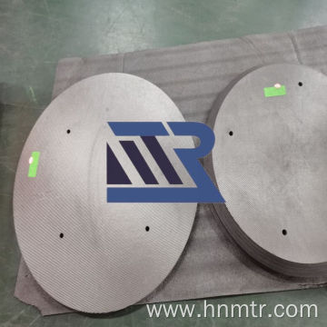 Carbon fiber cloth surface perforated hard felt disc